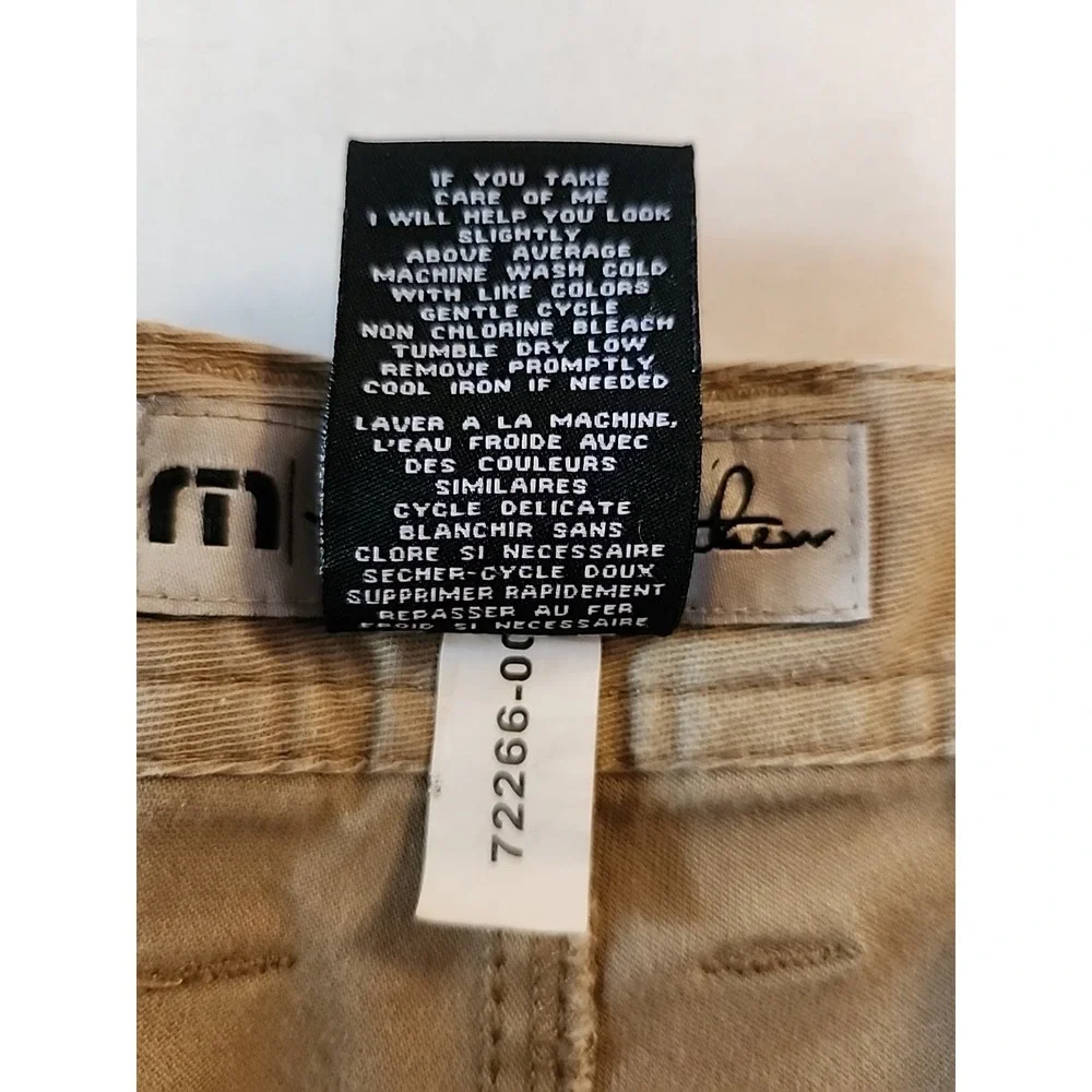 Travis Mathews Pants Sz 38 Performance Stretch Chinos Khaki Tan Golf Preppy READ